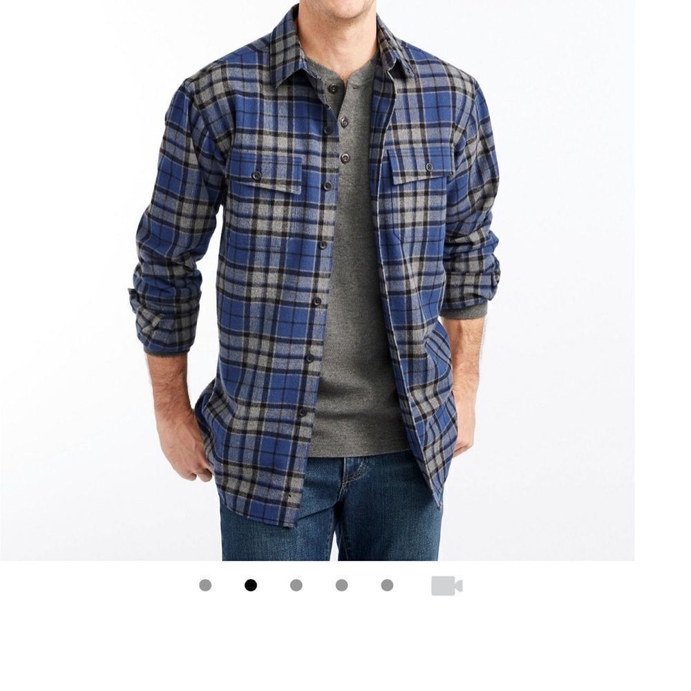 L.L. Bean Traditional Fit Large Tall Plaid Shirt